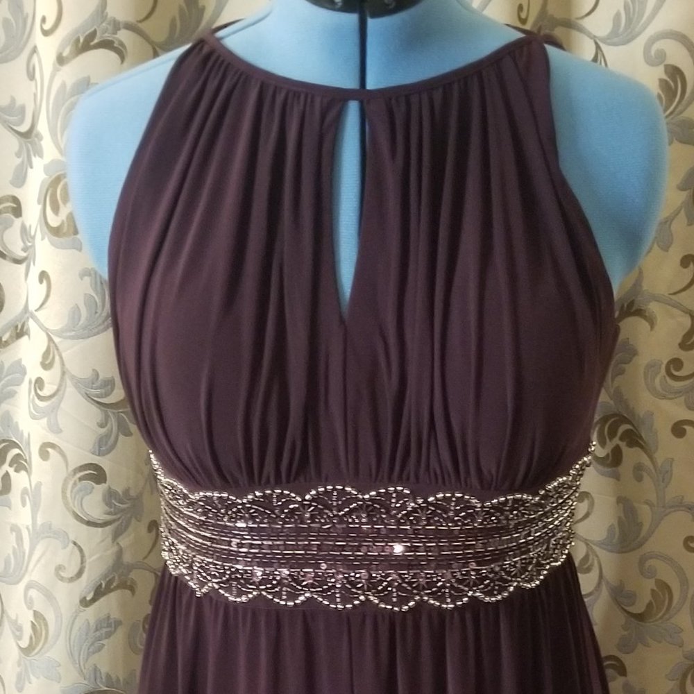 Floor length maxi dress-purple